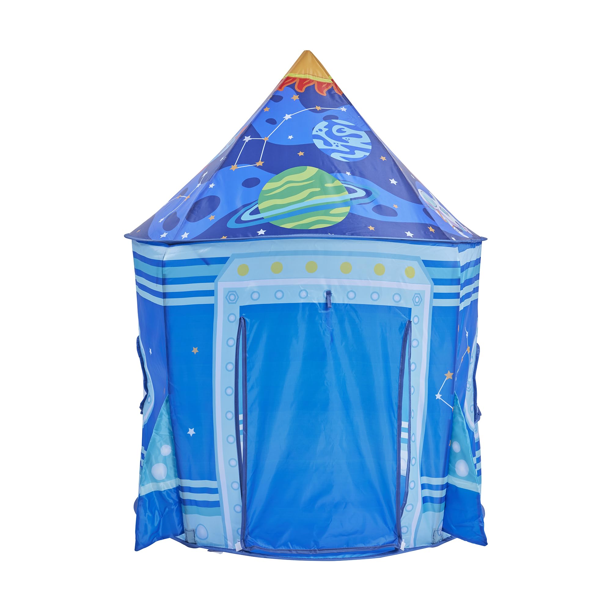 Liberty House Toys Rocket Play Tent, Blue, Dia100 x H135 cm, 100 cm x 100 cm x 135 cm - Image 3