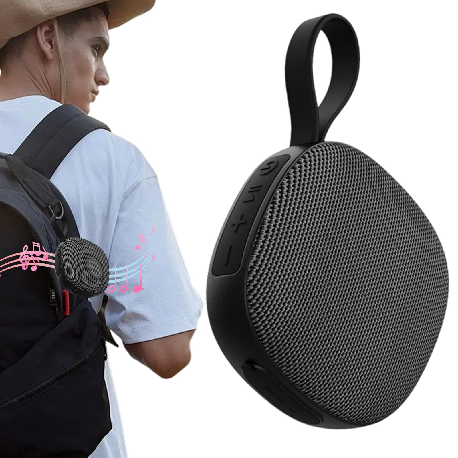 Generico Altoparlante da Esterno - Stereo Wireless con Base Magnetica - Sonoro Portatile con Magnete per Interni ed Esterni Casa Auto Giardino Musica ad Alta Voce Regalo Uomini Donne