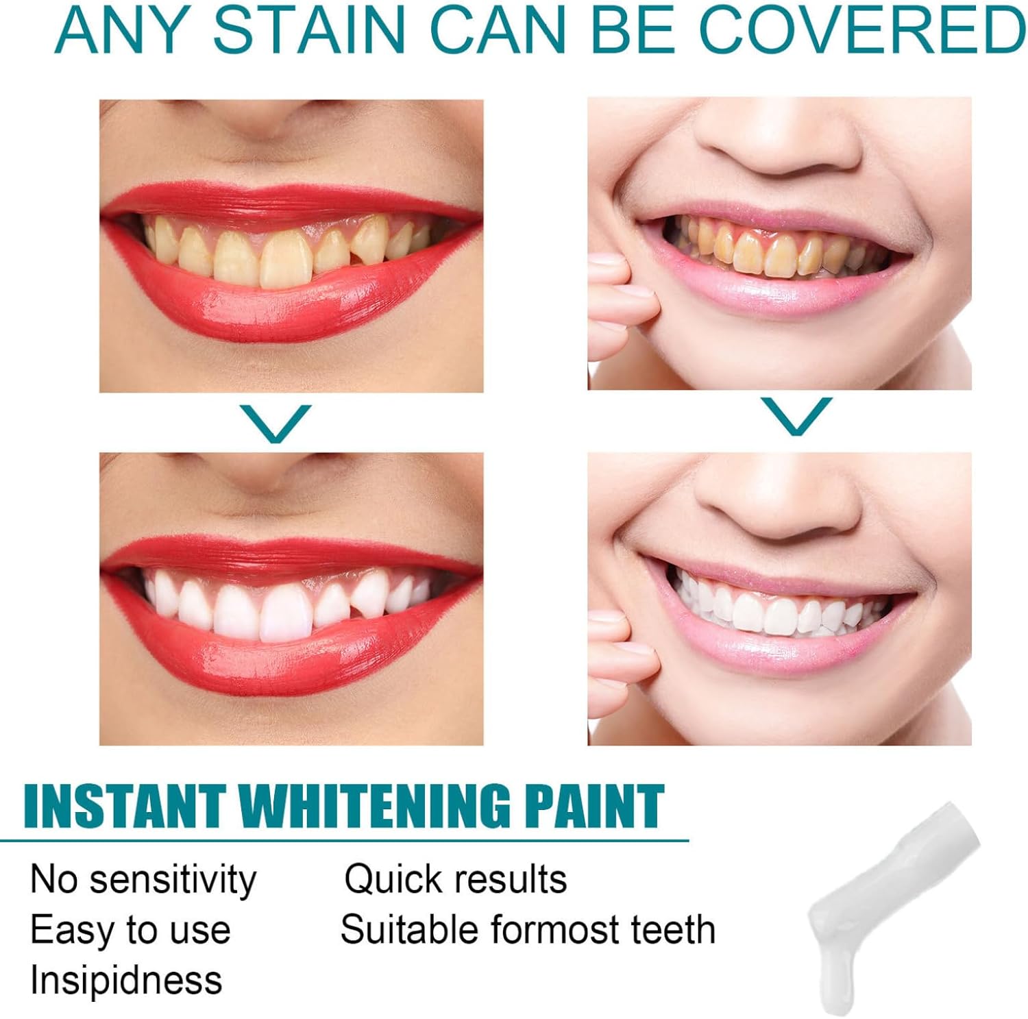 Hularka 15ml All-in-One Tooth Paint - Stain Remover & Breath Freshener for Dental Care
