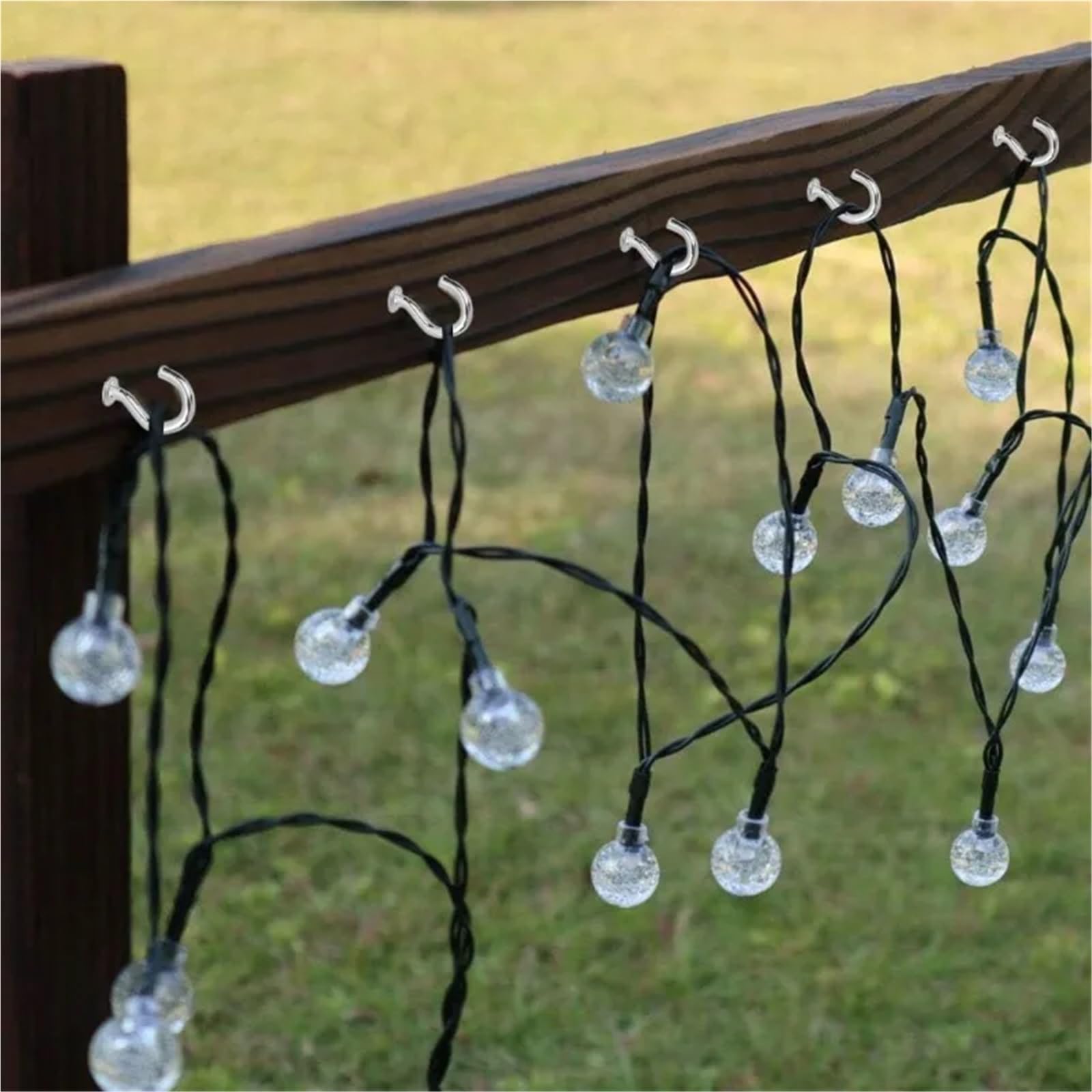 Ganchos de Techo Ganchos de rosca for techo, multifuncionales, resistentes, plástico, for montaje en pared, for colgar plantas, 50/100/200/500 unidades(Silver,500PCS)