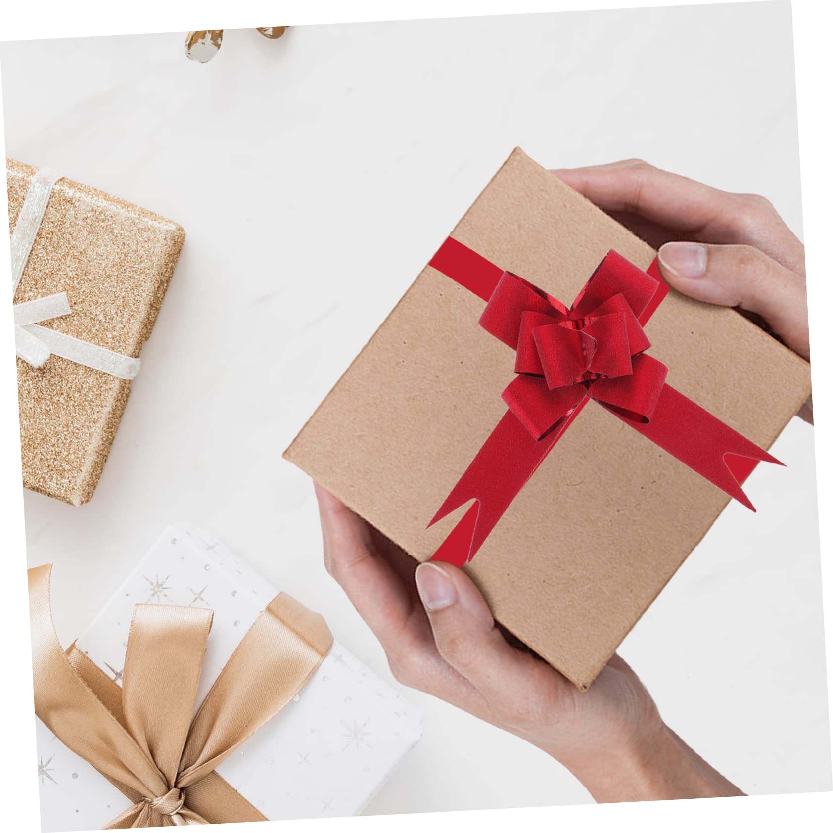 Vaguelly De Para Decoración De Fiestas Bows De Satén para Adornos Navideños Y Bodas 50 Piezas X 8
