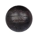 FNine Vintage Soccer Ball, Antique Leather Football (Dark Brown) gallery image