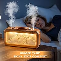Vista 7 de HEEYCEM Humidifiers for Bedroom, 600ml Cool Mist Humidifier with Night Light, 23dB Quiet Operation, Mini Baby Humidifier,for Bedroom, Nursery