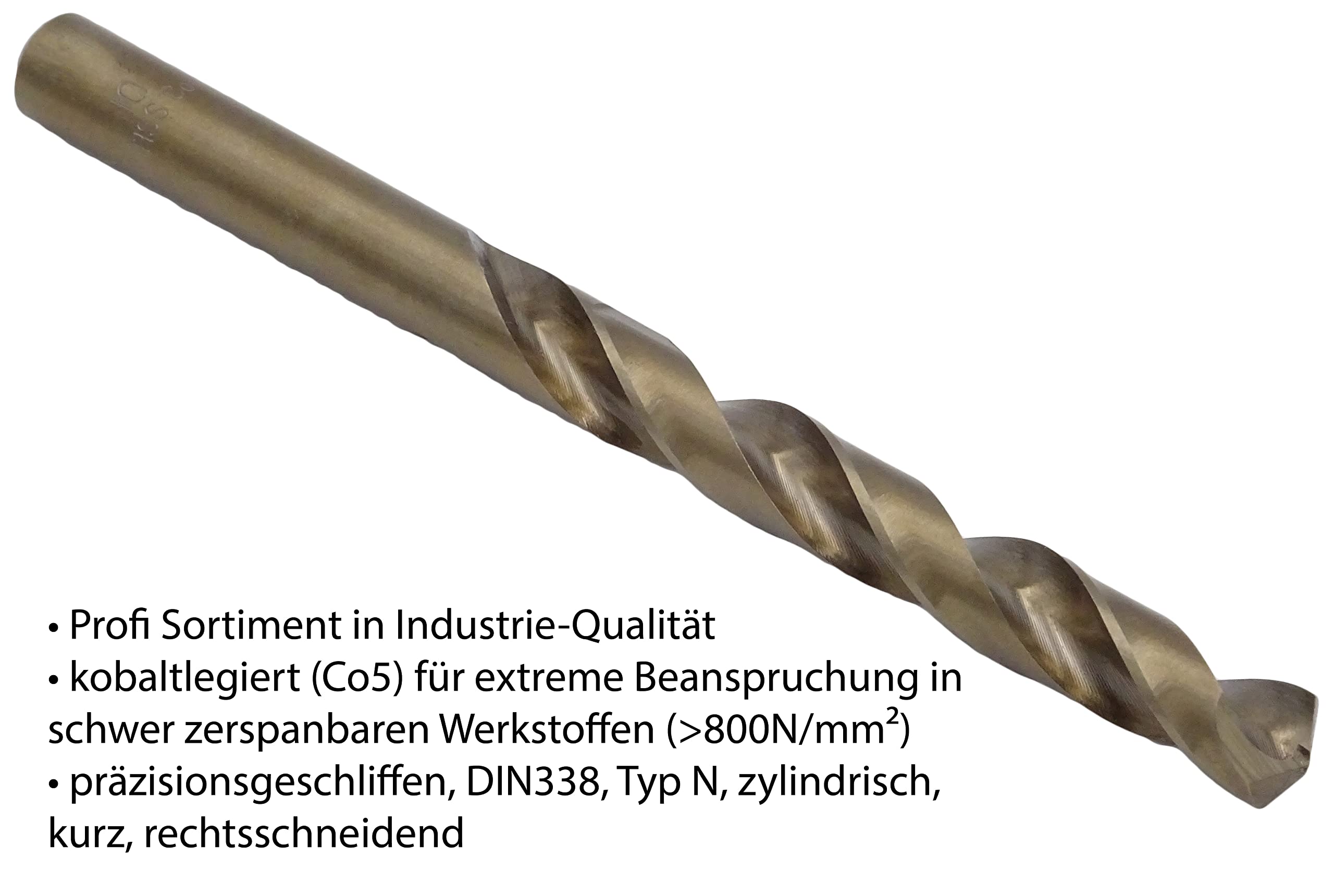 Edelstahlbohrer-Set 230-tlg. 1-13 mm - HSS-E Co5 M35 Spiralbohrer - für Edelstahl, V2A/V4A - 135° Kreuzanschliff DIN 1412C - selbstzentrierend & präzisionsgeschliffen - Premiumqualität - PeTools