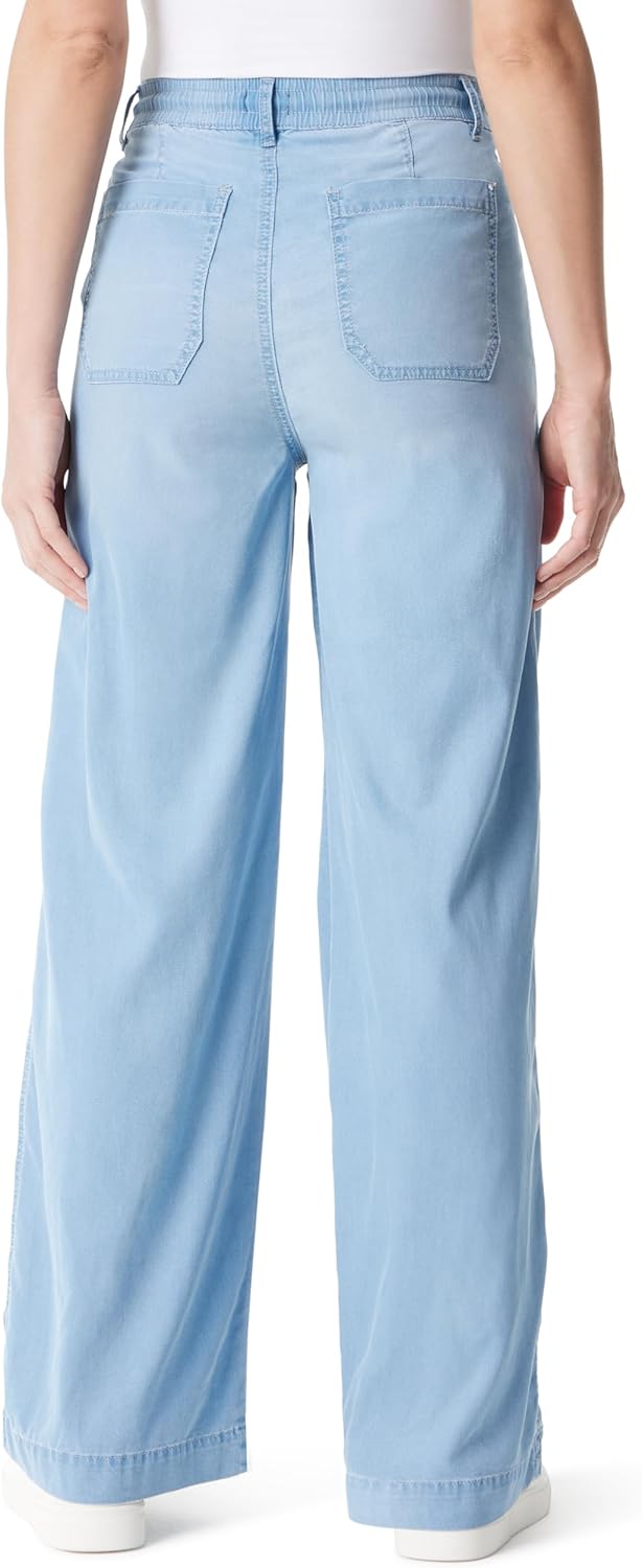 Gloria Vanderbilt Womens Soft Drape Drawstring Pull on Wide Leg Pant Standard - Image 2