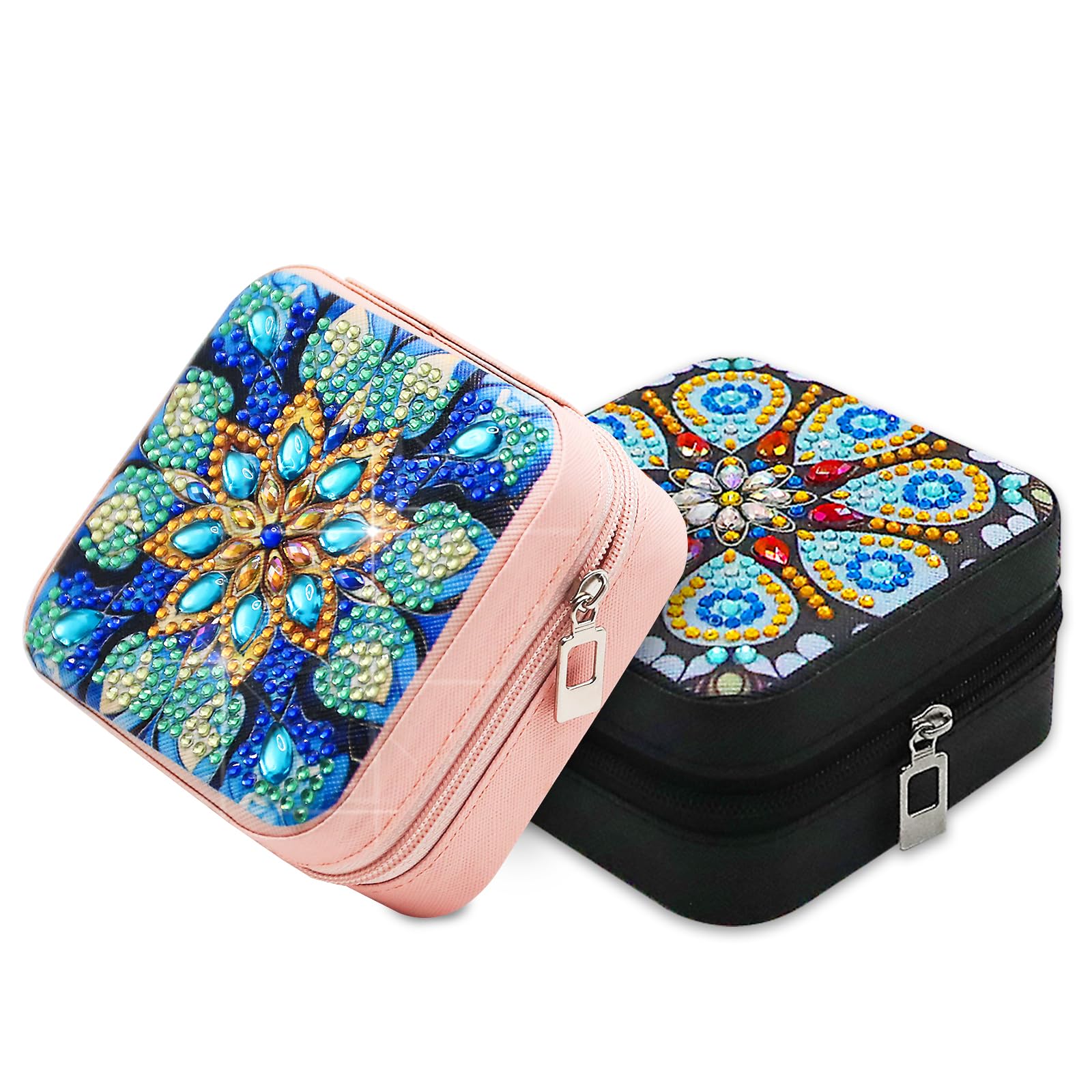 Diamond Painting Schmuckkästchen Klein Erwachsene Strasssteine Basteln Kleine Geburtstaggeschenke Kreativset Muttertag Basteln Glitzersteine Mandala Bilder DIY Perlen Bastelset Geschenke für Frauen