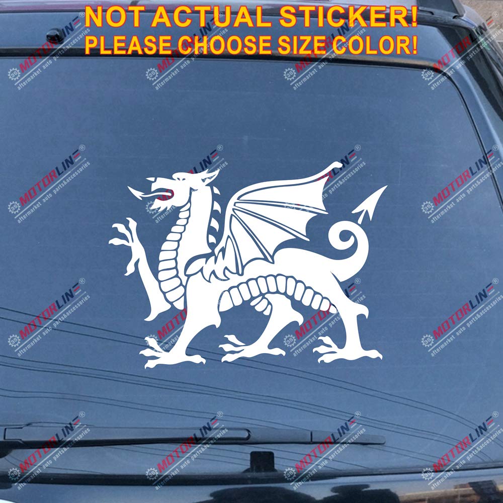 Welsh Dragon Sticker Welsh Dragon Vinyl Sticker Decal - Die Cut, Self ...