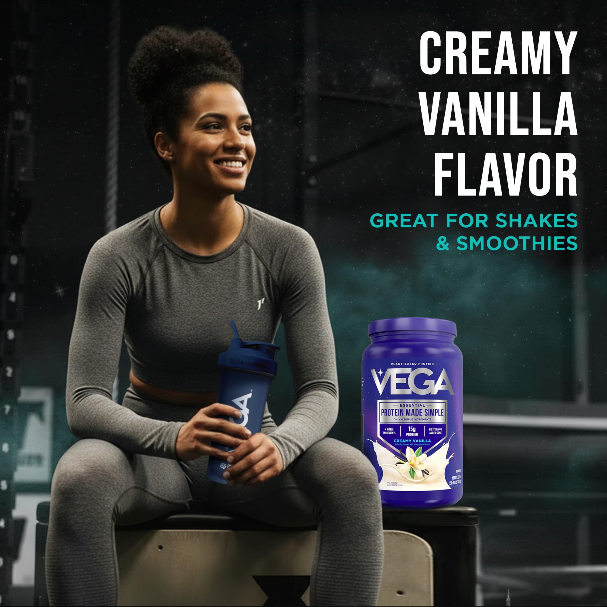 Vega Protein Made Simple Vanilla (39 Servings) Stevia Free Vegan Protein Powder, Plant Based, Healthy, Gluten Free, Pea Protein for Women and Men, 2.2 lbs (Packaging May Vary) — Amazon image 6