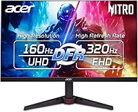 Acer Nitro VG270K 27" 4K UHD IPS Gaming Monitor: 160Hz-320Hz DFR, 0.5ms, FreeSync Premium, HDR10