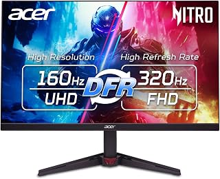 Acer Nitro VG270K 27" 4K UHD IPS Gaming Monitor: 160Hz-320Hz DFR, 0.5ms, FreeSync Premium, HDR10