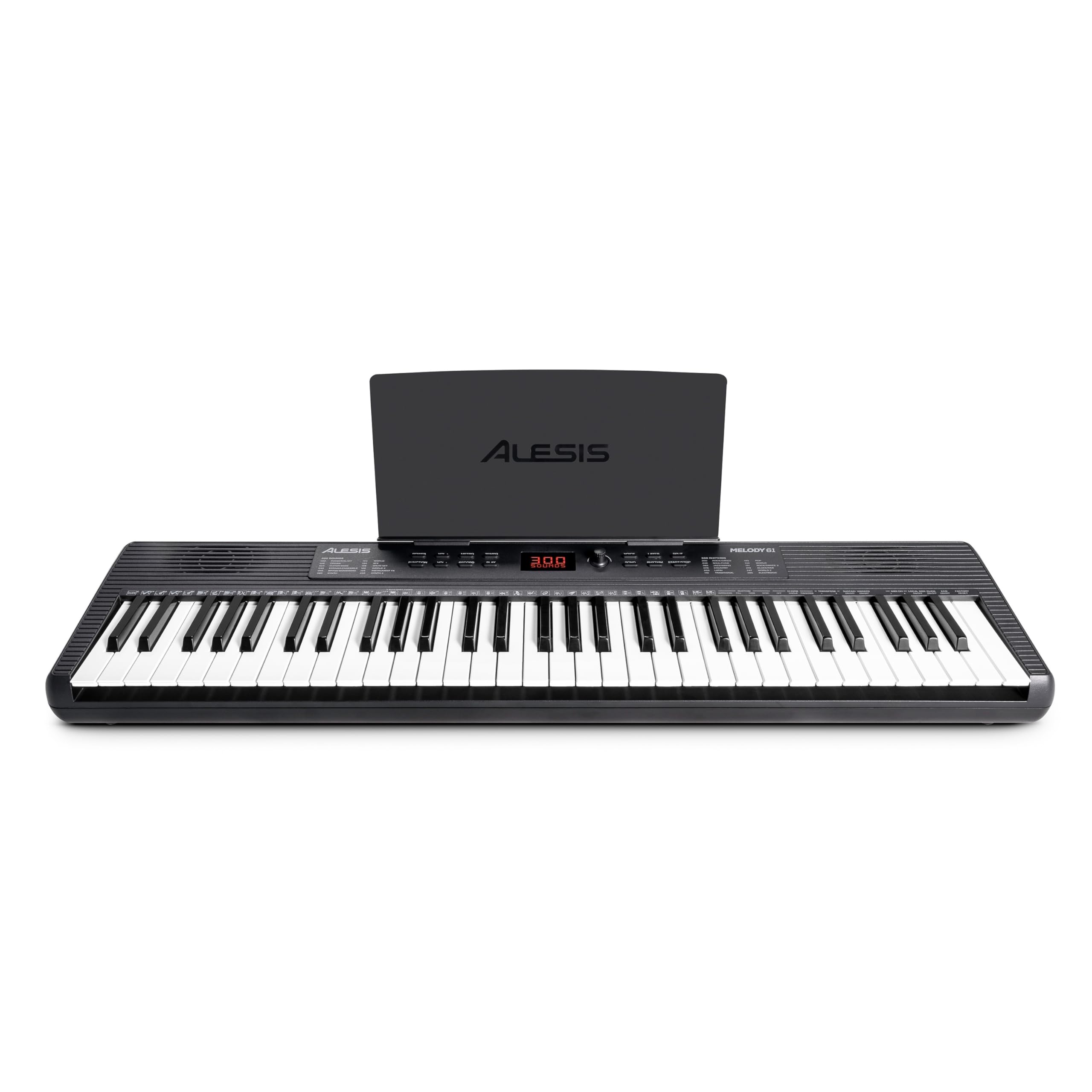 Alesis Melody 61 Pianola Tastiera 61 Tasti per Principianti con Altoparlanti Leggio 300 Suoni Lezioni Musicali