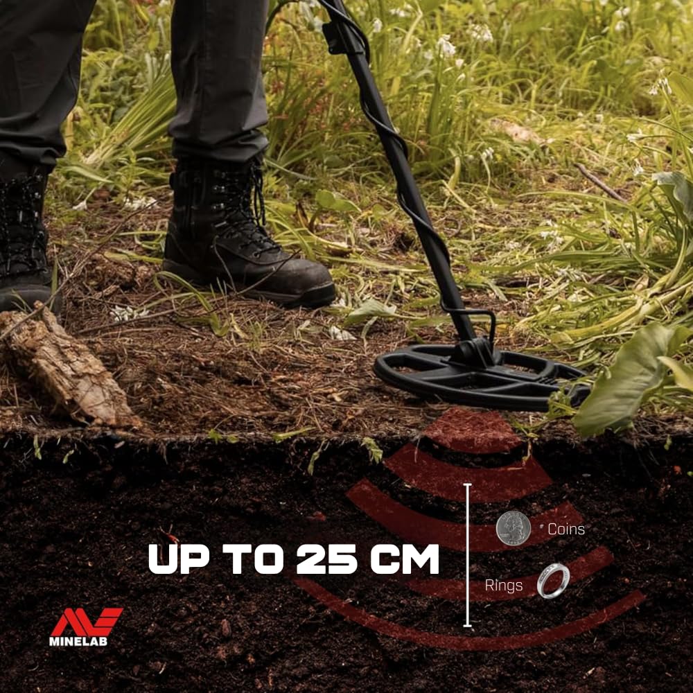 Minelab X-Terra Intrepid - Detector de metales edición 'táctica', bobina impermeable de 10 pulgadas, modo pinpoint, ligero, compacto y fácil de usar para principiantes y profesionales, identificación
