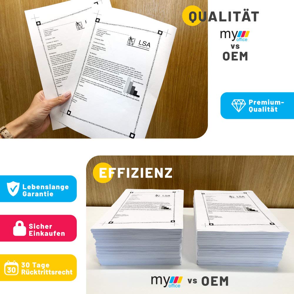 MYOFFICE Kartridże do drukarek kompatybilne z Ricoh Aficio GC-41 GC 41 XL CMYK do Ricoh Aficio SG2100N SG3100SNW SGK3100DN SG3110DN SG3110DNW SG3110SFNW SG3120BSF SG7100 0DN 10 szt.