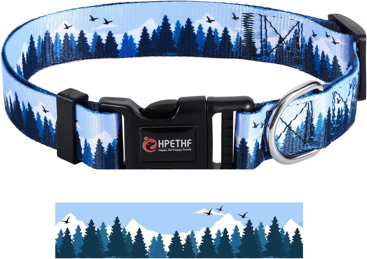 HPETHF Basic Dog Collars and Leashes,Soft Adjustable Dog Collar for