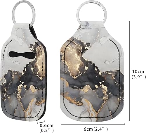 Miniatura 2 de Soporte de botella de tamaño de viaje vacío con clip en soporte portátil para desinfectante de manos para mujeres y hombres
