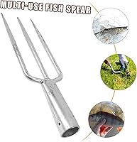 Vista 6 de Herramienta de pesca de hierro Tenedor multiusos para pesca Jardinería Durable para deshierbar Diseño compacto