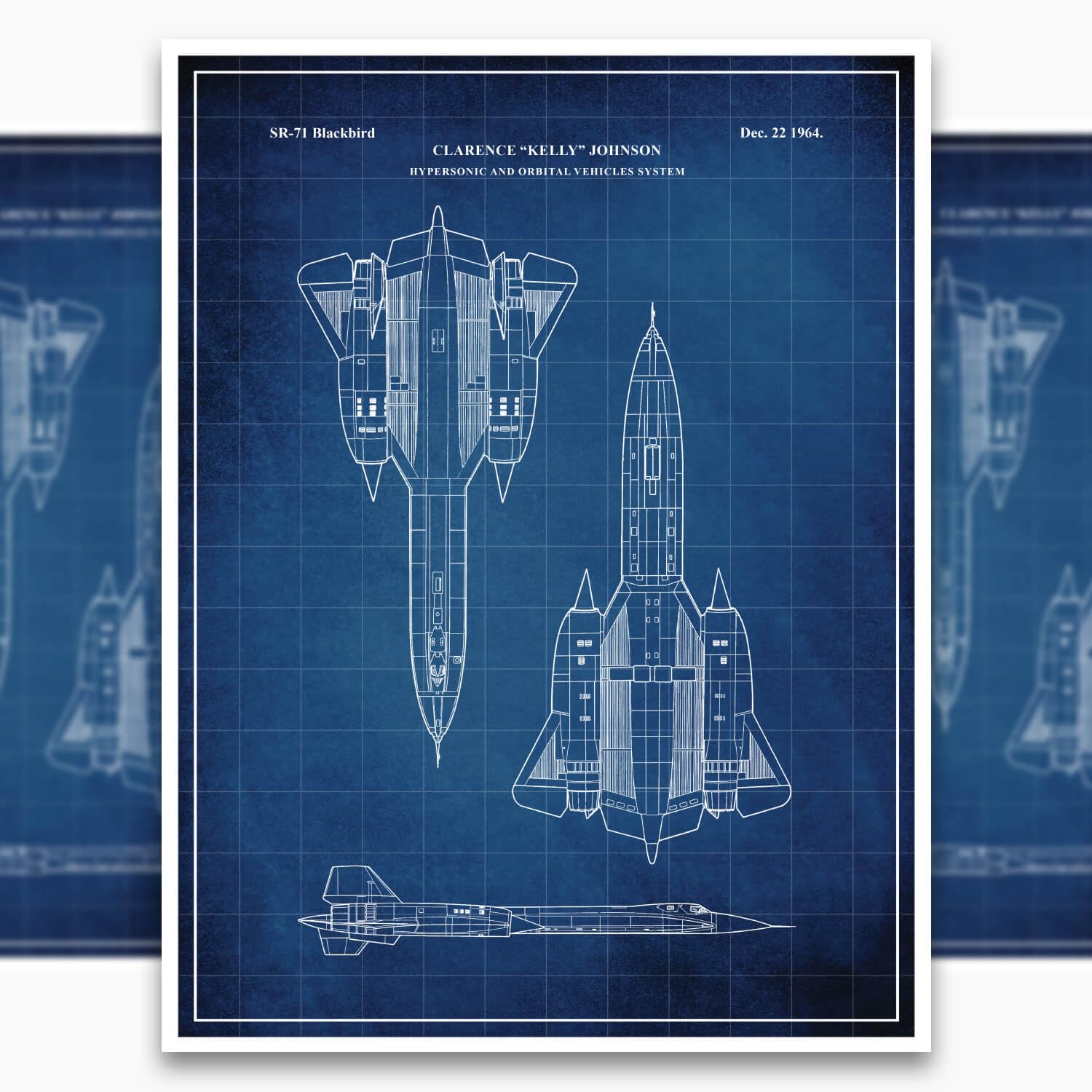 Amazon.com: SnooozeWorks Lockheed SR-71 Blackbird Patent Poster