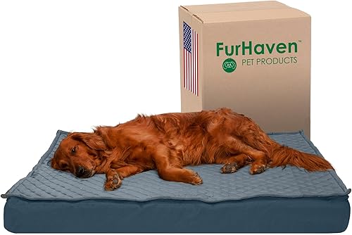 Miniatura 50 de Furhaven Pet – Colchón ortopédico de espuma tradicional para perros y gatos, varios estilos, tamaños y colores