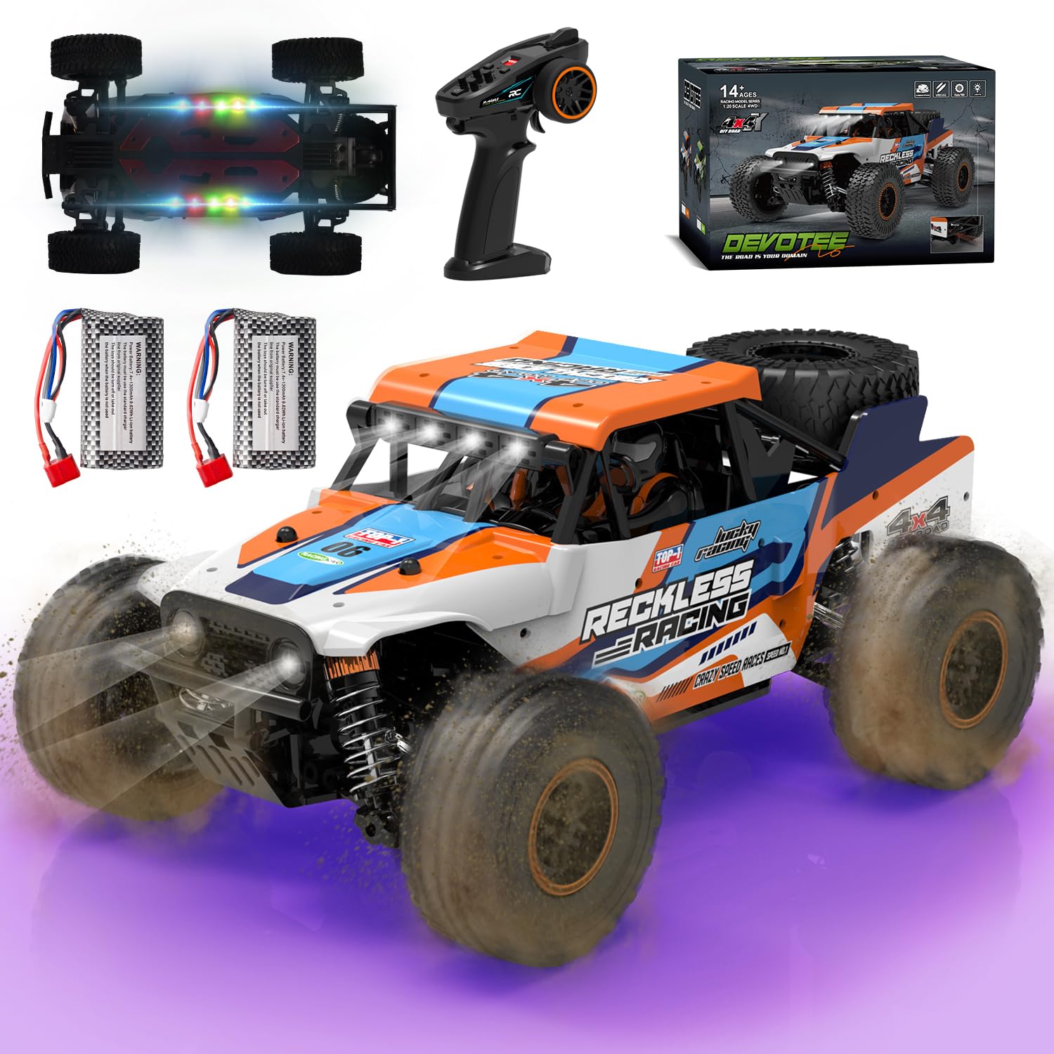 PENGBU RC Monstertruck mit LED-Lichtern