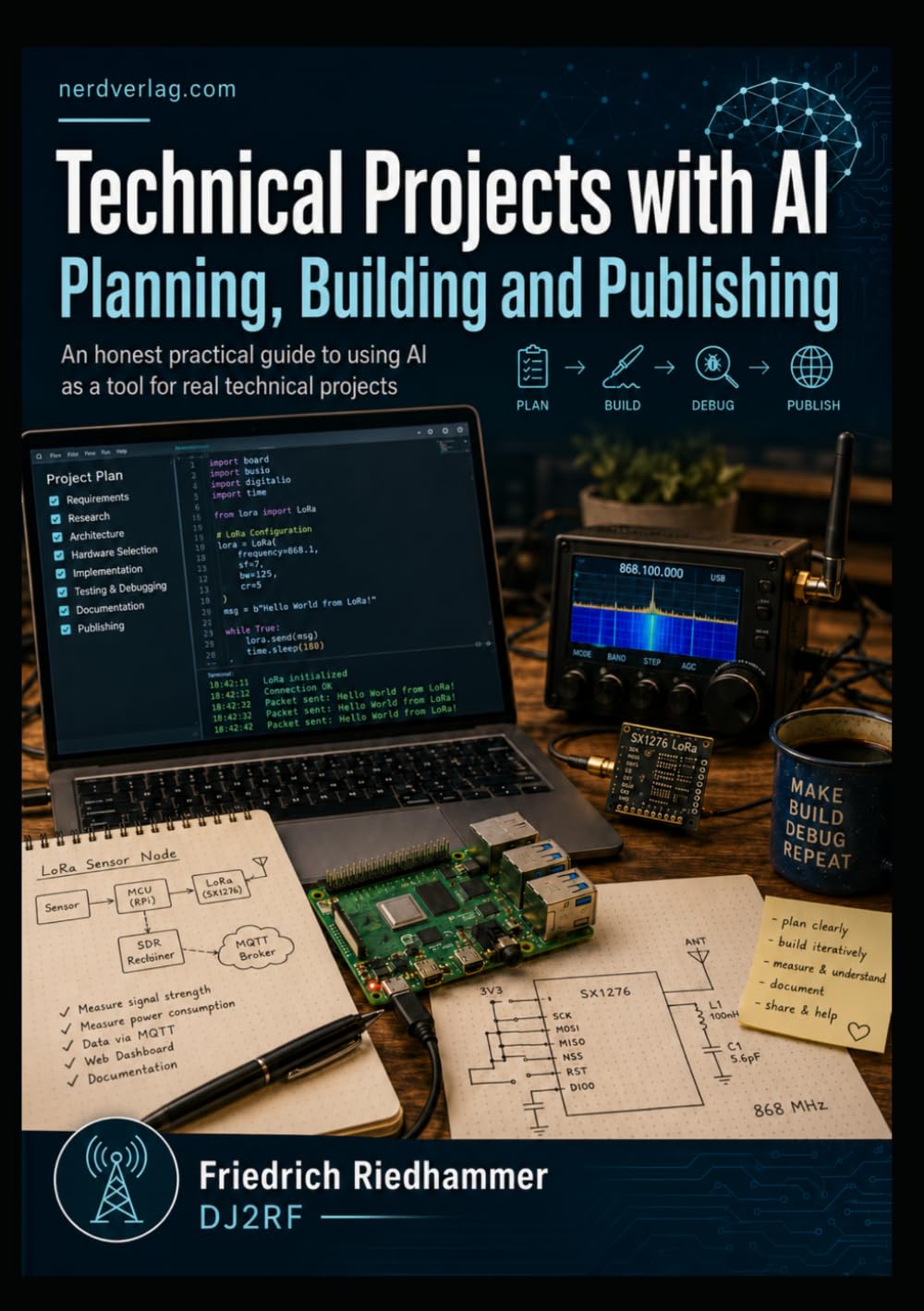 Planning, Building and Publishing Technical Projects with AI: A practical report from the workshop, radio, software and book production