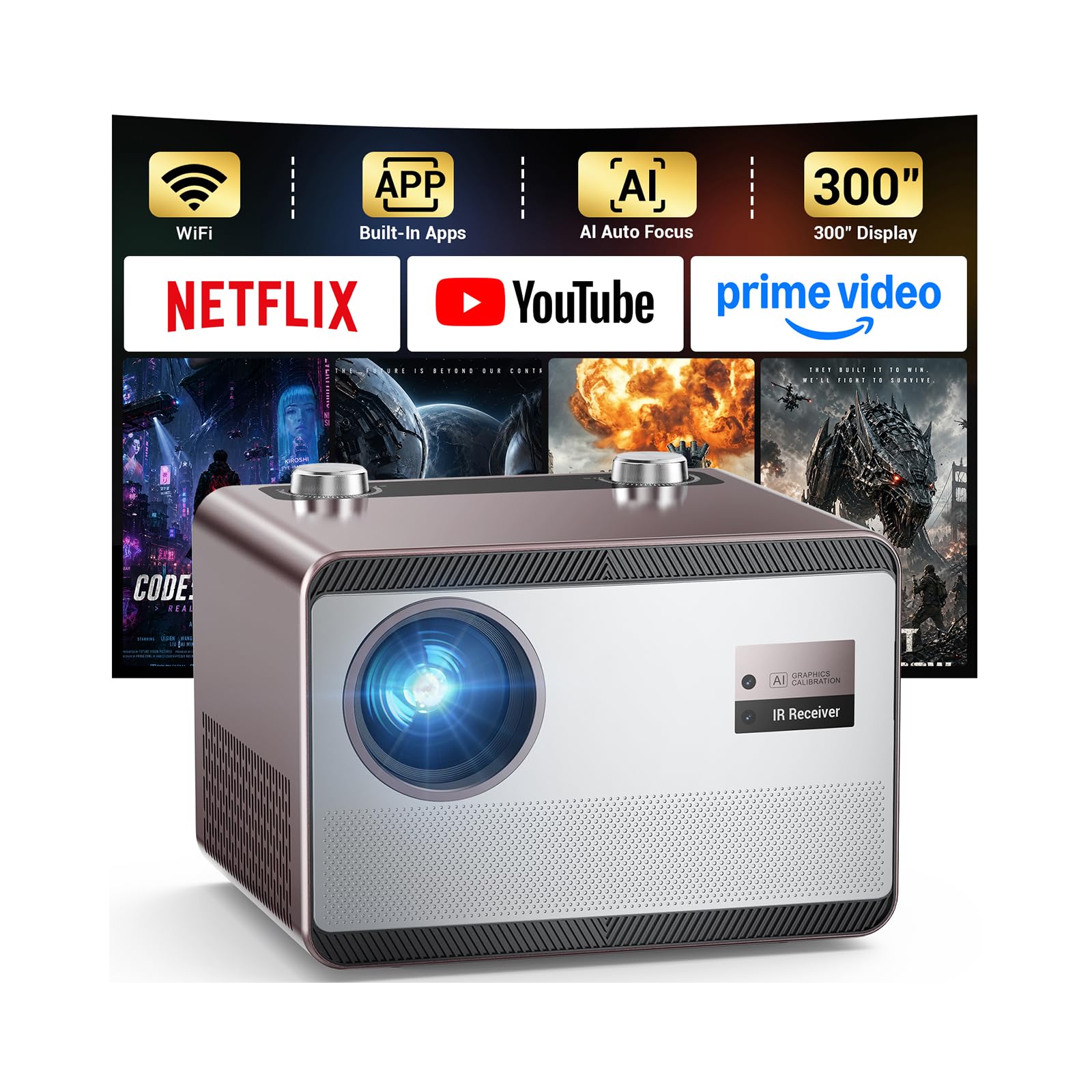 Photo 1 of HAPPRUN Outdoor Projector