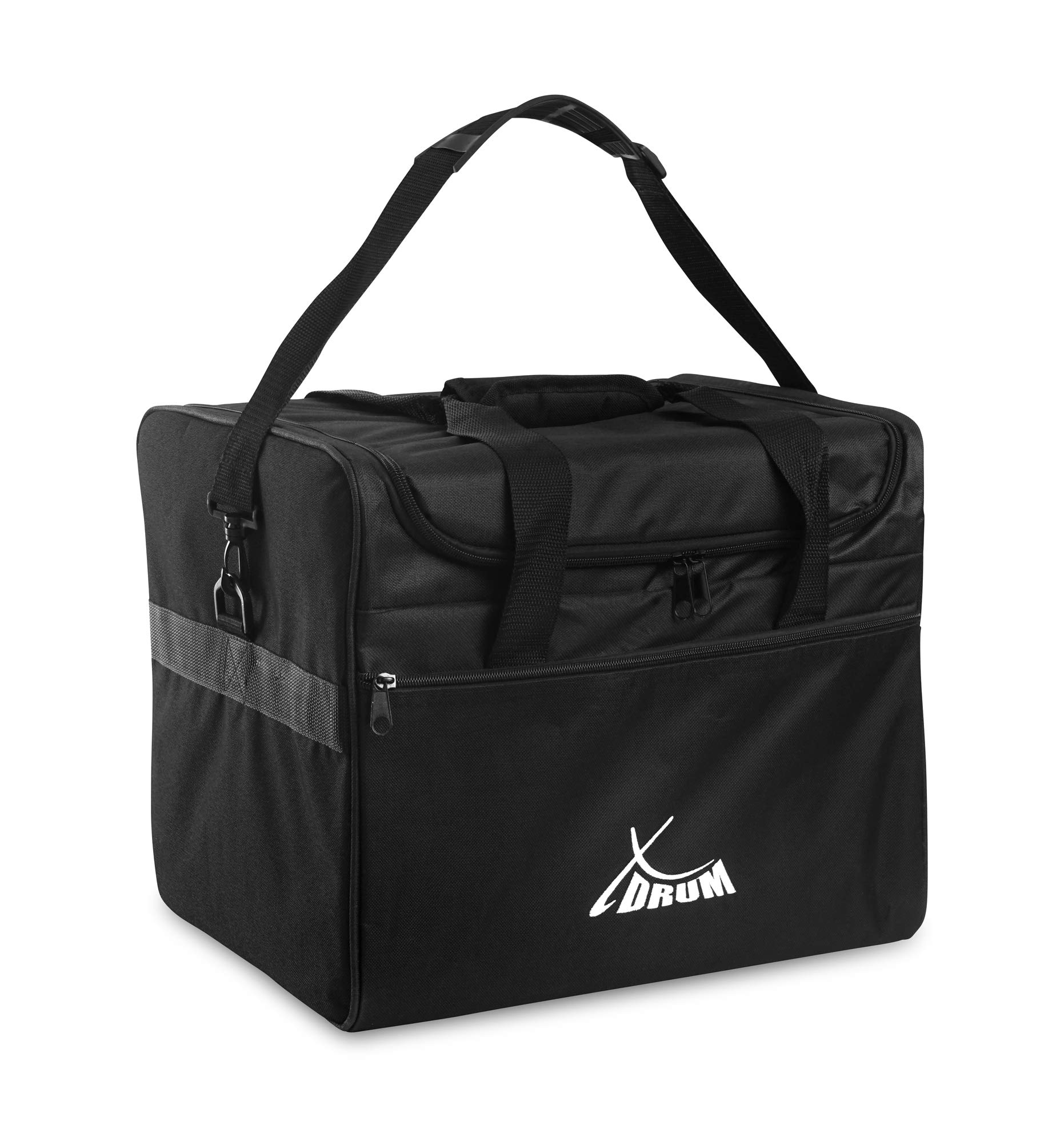 XDrum Junior Cajon Peruana Ash Set - 7 cm hoch, daher perfekt für Kinder geeignet - inkl. Tasche mit Umhängegurt - mit Sitzkissen und Schule