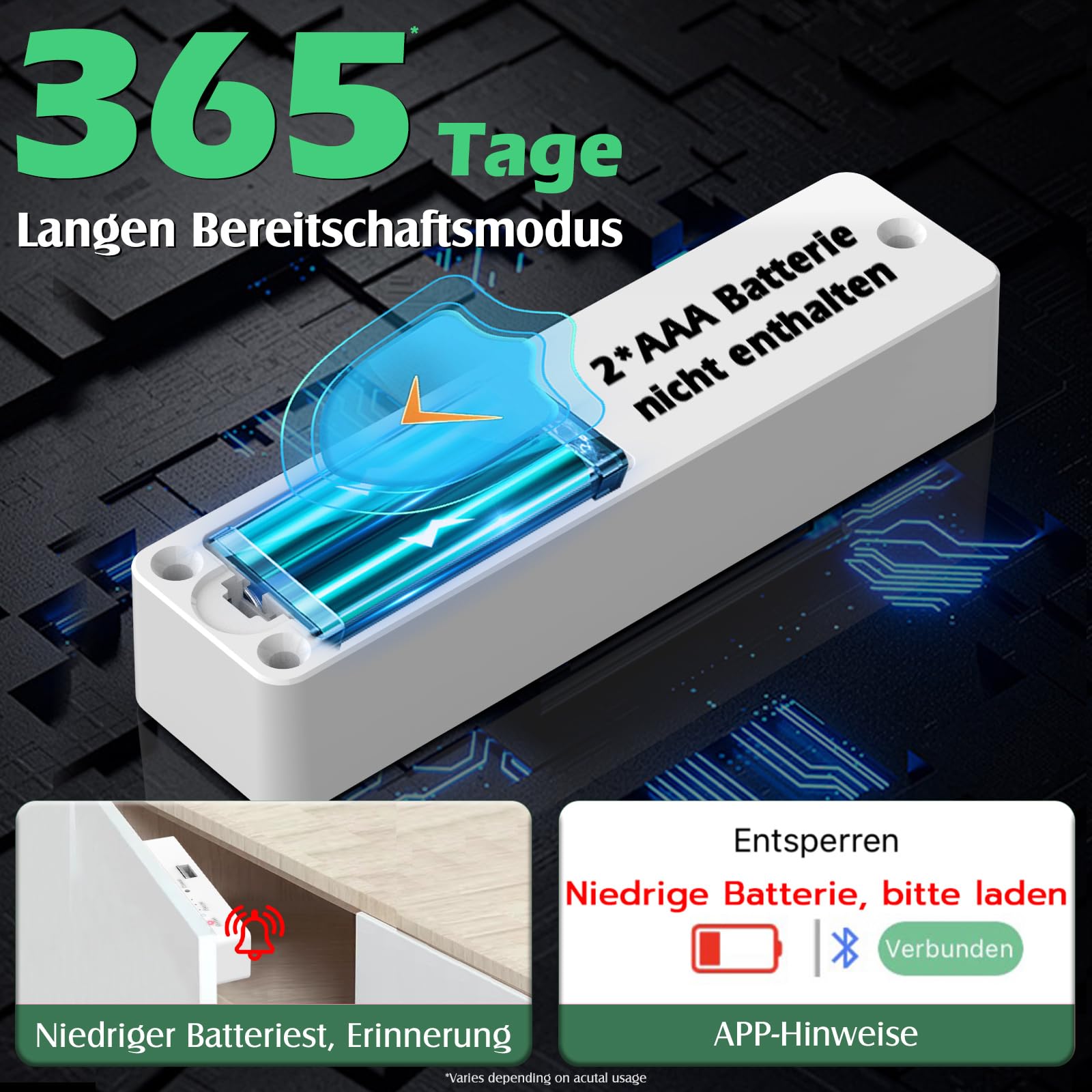 Eseesmart Smart Elektronisch Schrankschloss RFID APP NFC Schubladenschloss Baby Möbel Schloss