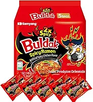 MACARRÃO INSTANTÂNEO LAMEN BULDAK SAMYANG - SABOR FRANGO PICANTE 2X - PACK CONTENDO 5 PACOTES
