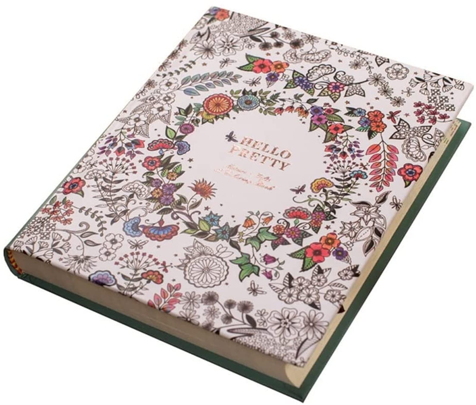 Vintage Secret Garden Notebook Agenda de la Agenda del Diario de sprial Planificador de la Escuela de Papeles de Regalo (Color : A, Size : 14X17.5CM)