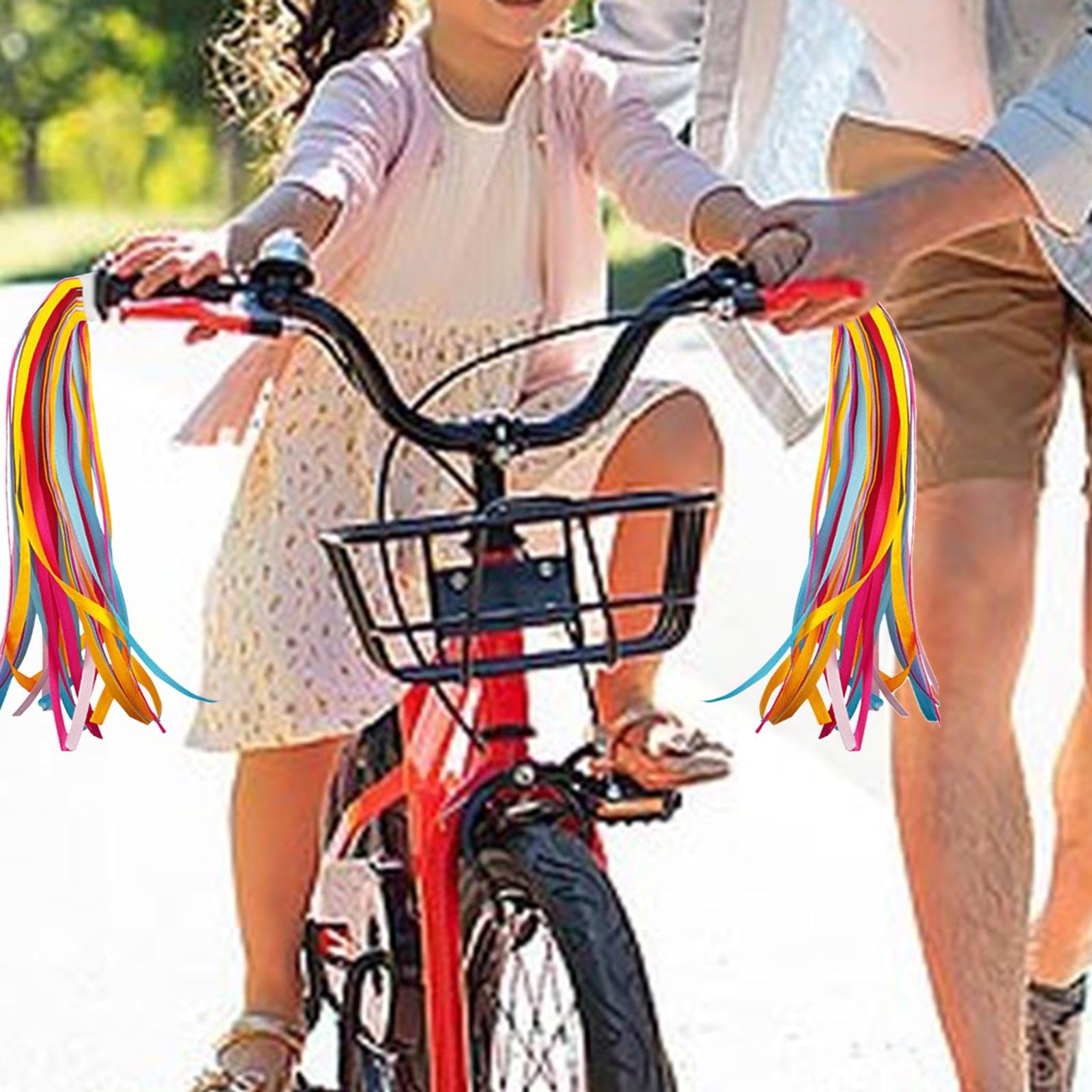 Guidon Vélo Avec Banderoles – Poignées Antidérapantes Caoutchouc Pour Enfants/filles/garçons, VTT, BMX, Réparation