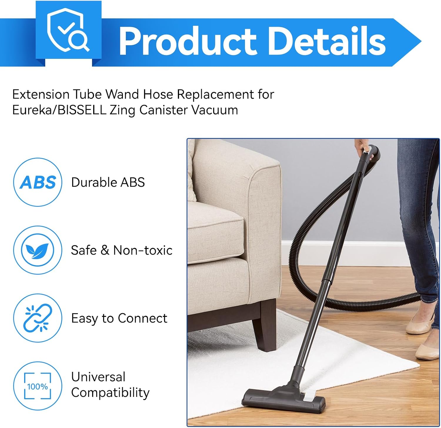 Extension Wand Hose Replacement for Eureka 3670M Canister Vacuum