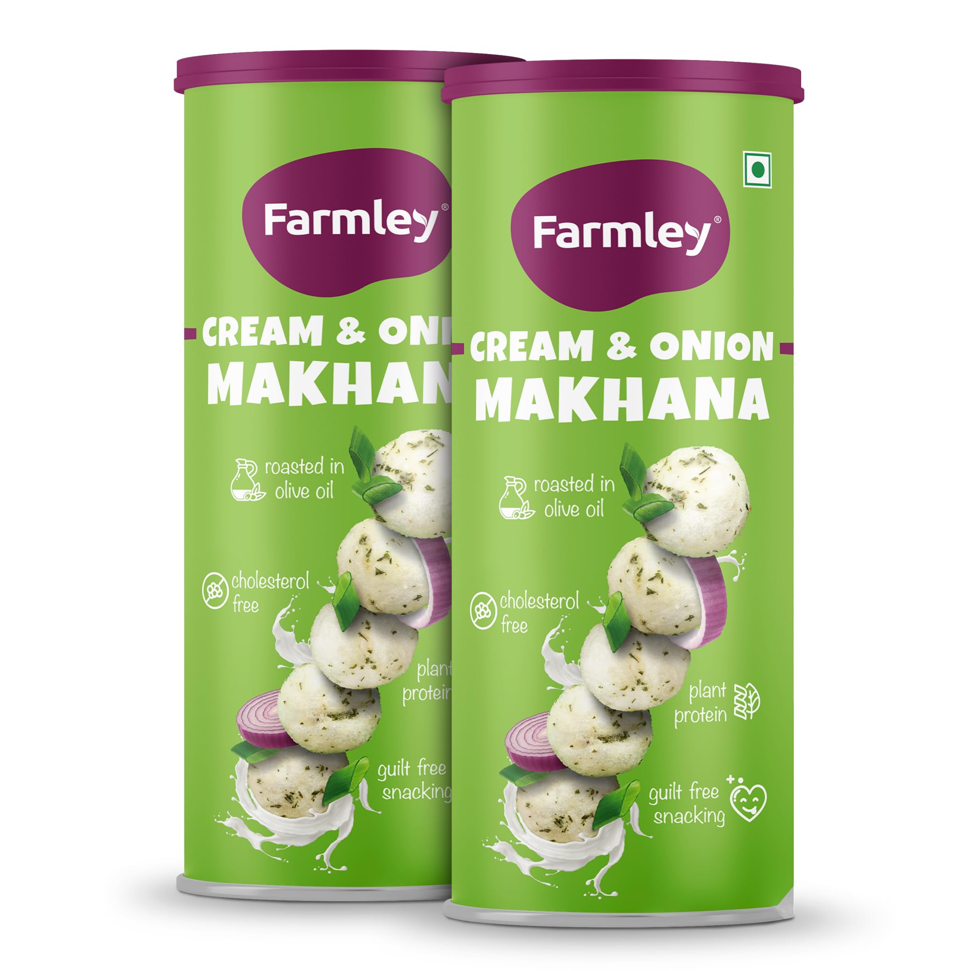 Farmley Roasted Makhana, Cream & Onion Flavour