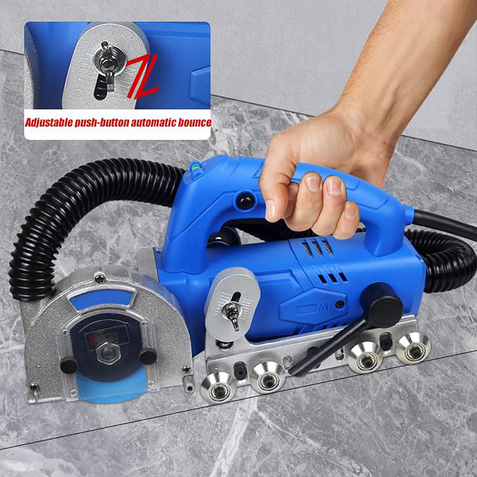 Herramienta removedora de lechada de alta potencia de 1200 W, limpiadora eléctrica de juntas de azulejos de 9000 RPM, para renovación de pisos de baño y proyectos de rejuntado de bricolaje.