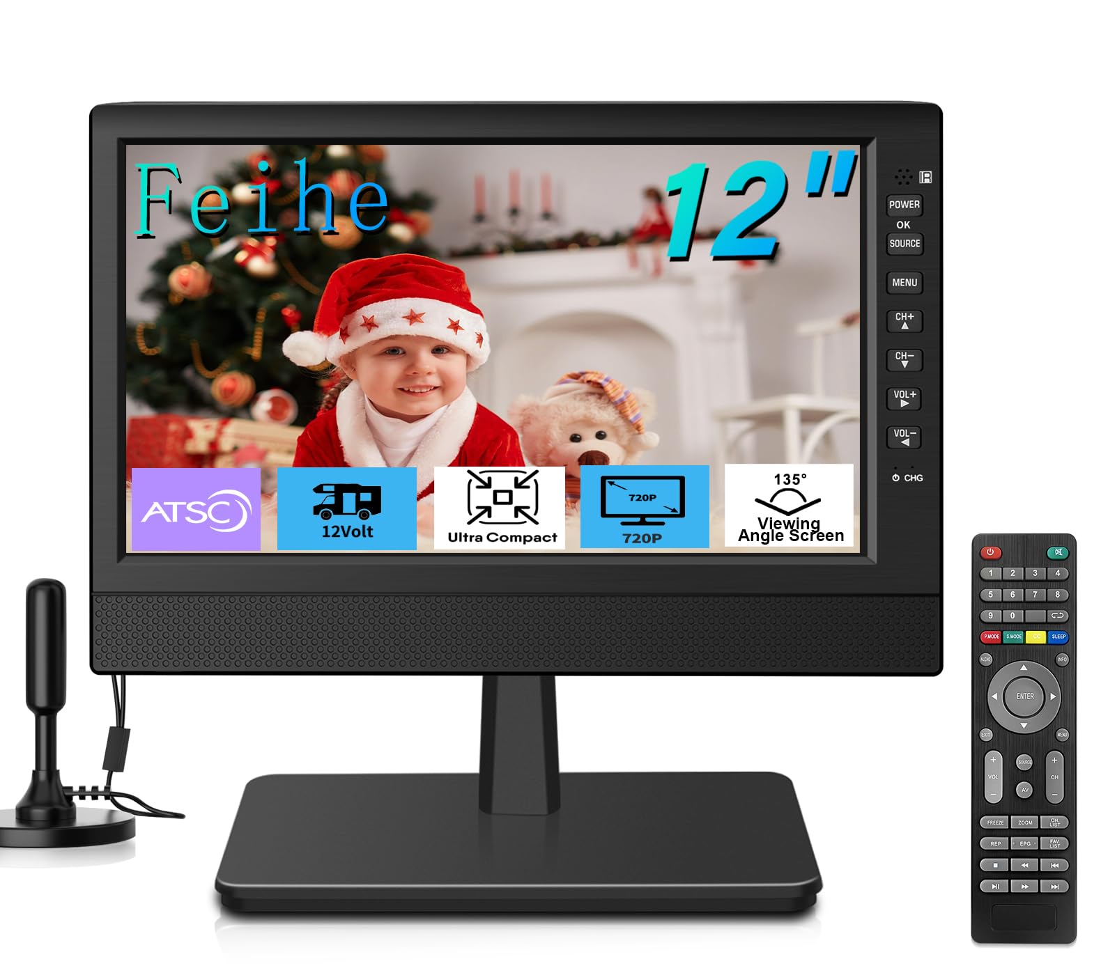 Feihe 12 inch small portable TV