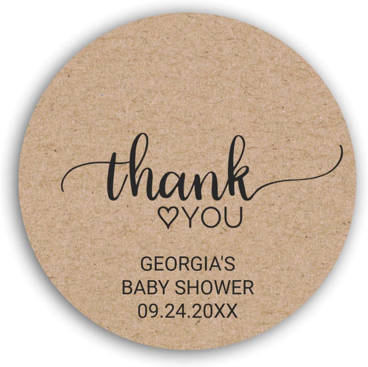 Personalized Customized Labels Tags,Customizable Stickers Rustic Homemade Blueberry Jam Canning Kraft Paper Classic Round Sticker for Business Custom Made Stickers, 100 Stickers3X3