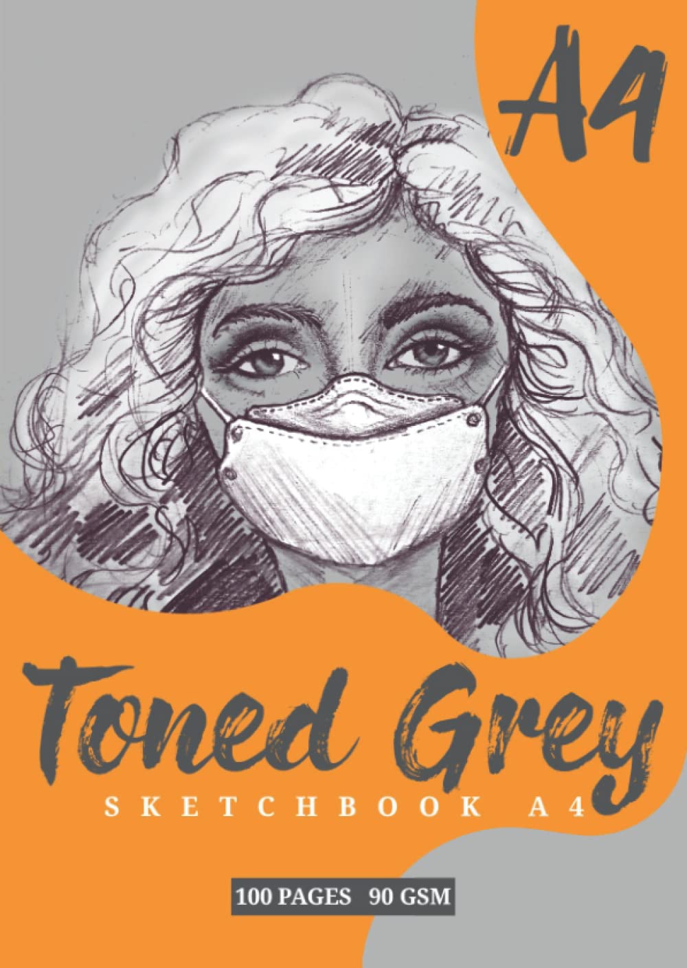 TONED GREY SKETCHBOOK A4: 3 level toned papers from LIGHT TONED grey, MEDIUM TONE grey and FULL TONED grey, 100 pages, 90gsm paper thick, soft bound. Affordable and Functional!