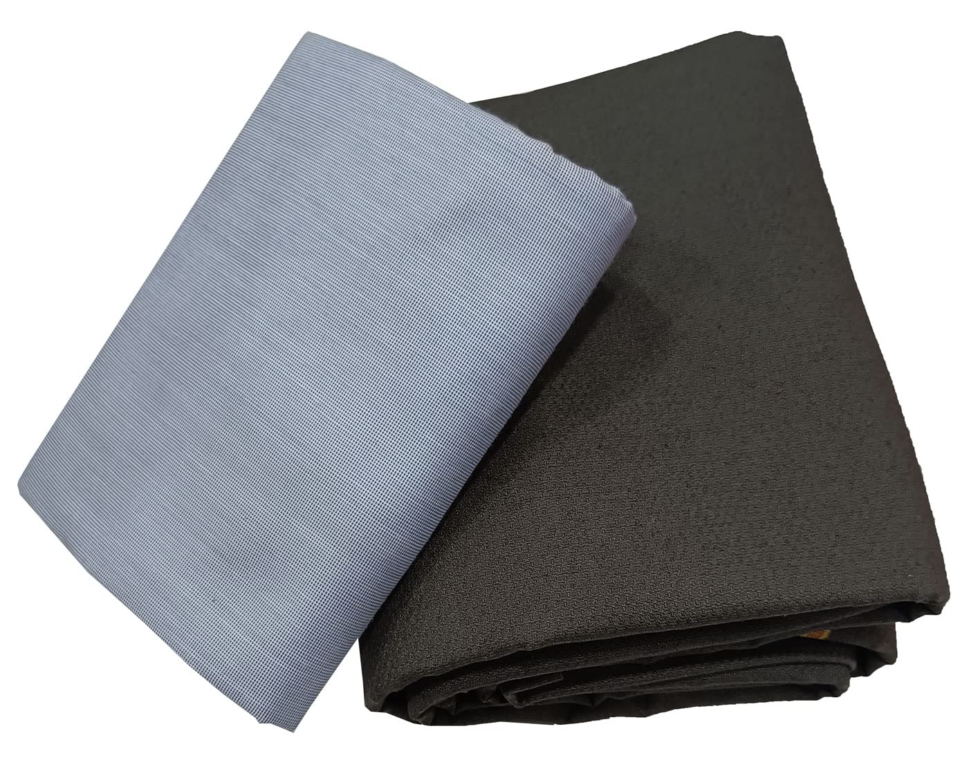 Men's Poly Cotton Print Shirt and Trouser Unstitched Fabric Set - Gift Pack (Multicolour_Free Size) 058