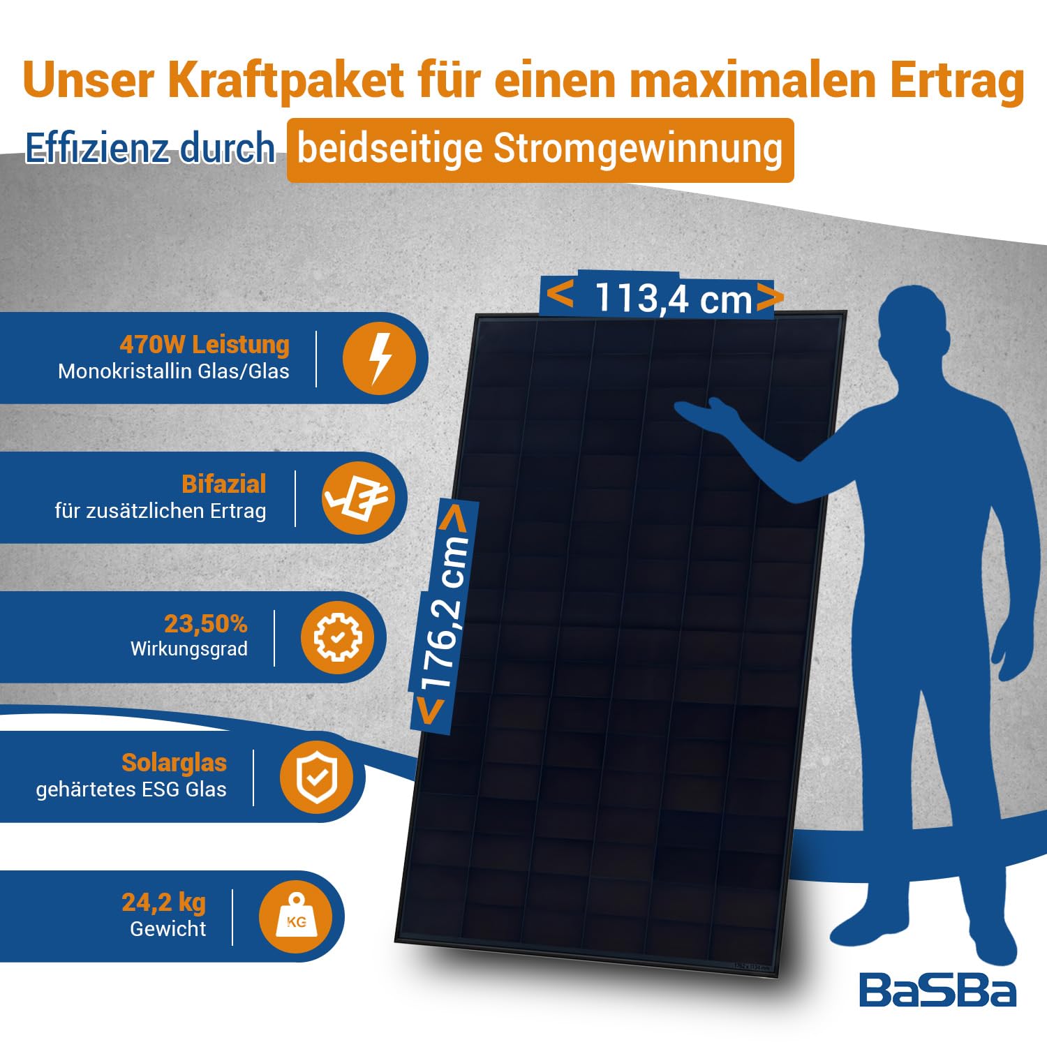 Insel Solaranlage PV-Anlage 5,0kW AC 7,2kWh Speicher, 3440WP Panele, LFP-Batterie, Victron Technik