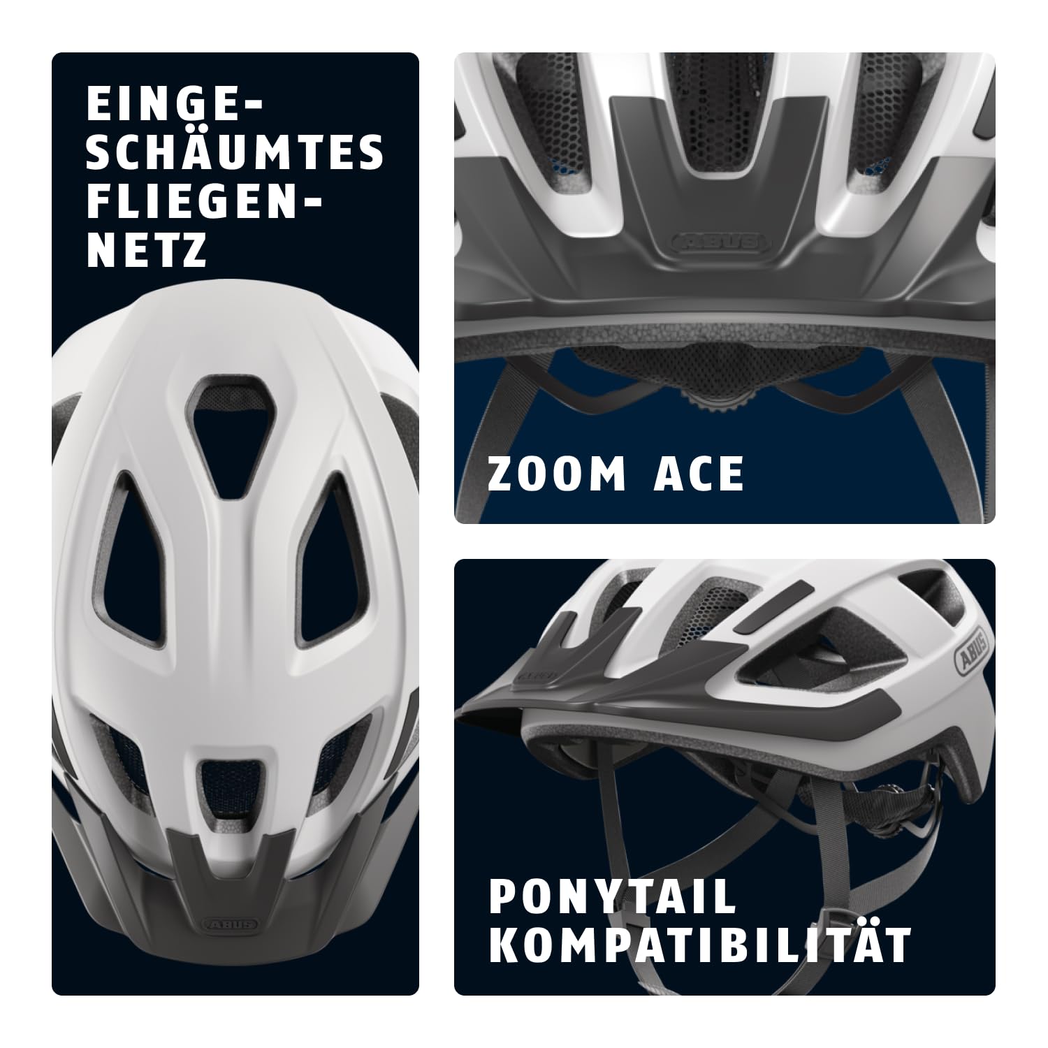 ABUS Fahrradhelm Aduro 3.0 LED - Sportiver City-Helm in stilvollem Design für alltägliche und sportliche Touren - mit Rücklicht - für Damen und Herren