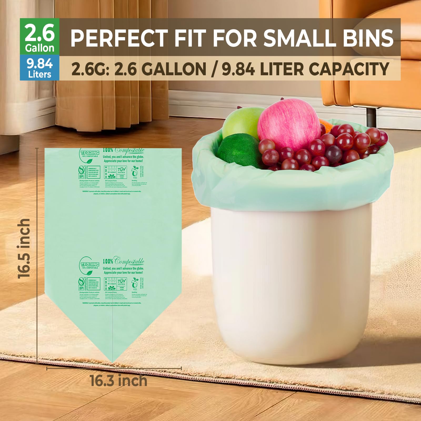 Small Compost Bags 2.6 Gallon Gallery Image