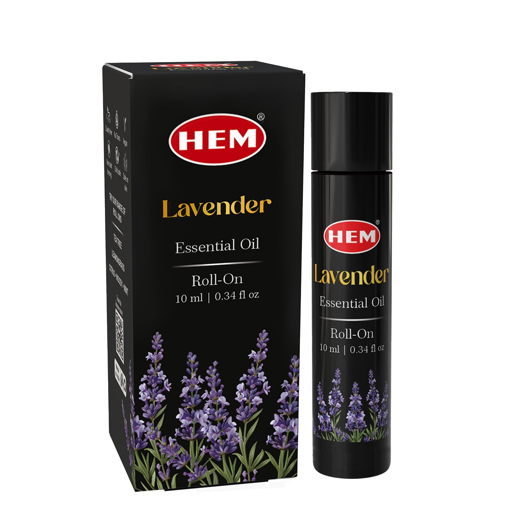 HEM Lavender Essential Oil Roll On 10ml | 0.34 oz | Natural Essential Oil Blend for Daily Refreshment & Fragrance | Enriched with Vitamin E & Botanical Extracts | Travel-Friendly Perfume-image-46