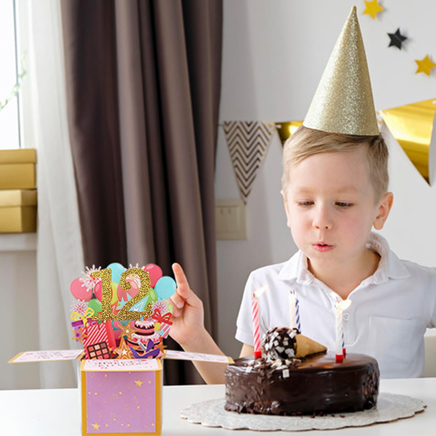 Biglietto Pop-up 3D Per 12° Compleanno: Unico E Originale Per Lei - CIEHER