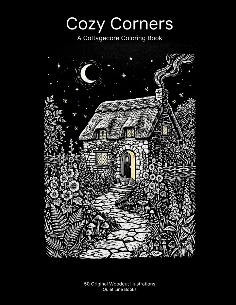 Cozy Corners: A Cottagecore Coloring Book (Quiet Line Books Coloring Collection)