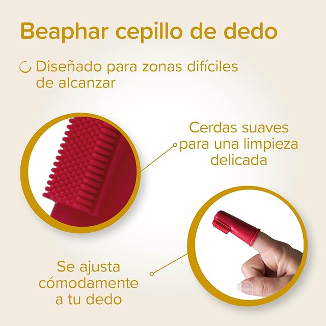 Foto 5 de 8 de Beaphar Pack Dental para Cachorros - Pasta de Dientes con Enzimas + Cepillo de Dientes y Cepillo de Dedo