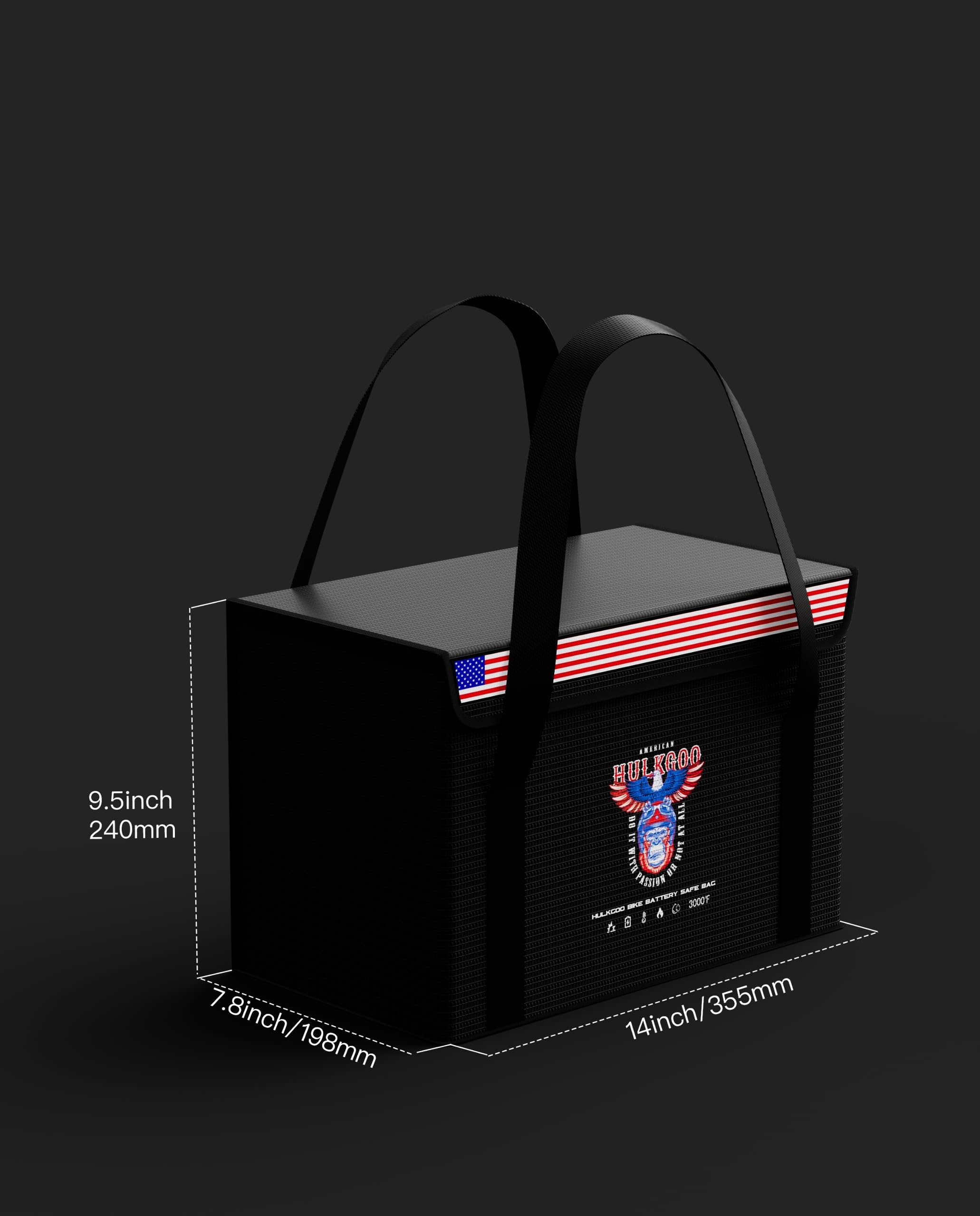 Bolsa segura para batería de 12 V 100 AH, bolsa de lipo ignífuga, bolsa de almacenamiento a prueba de explosiones, 2 paquetes