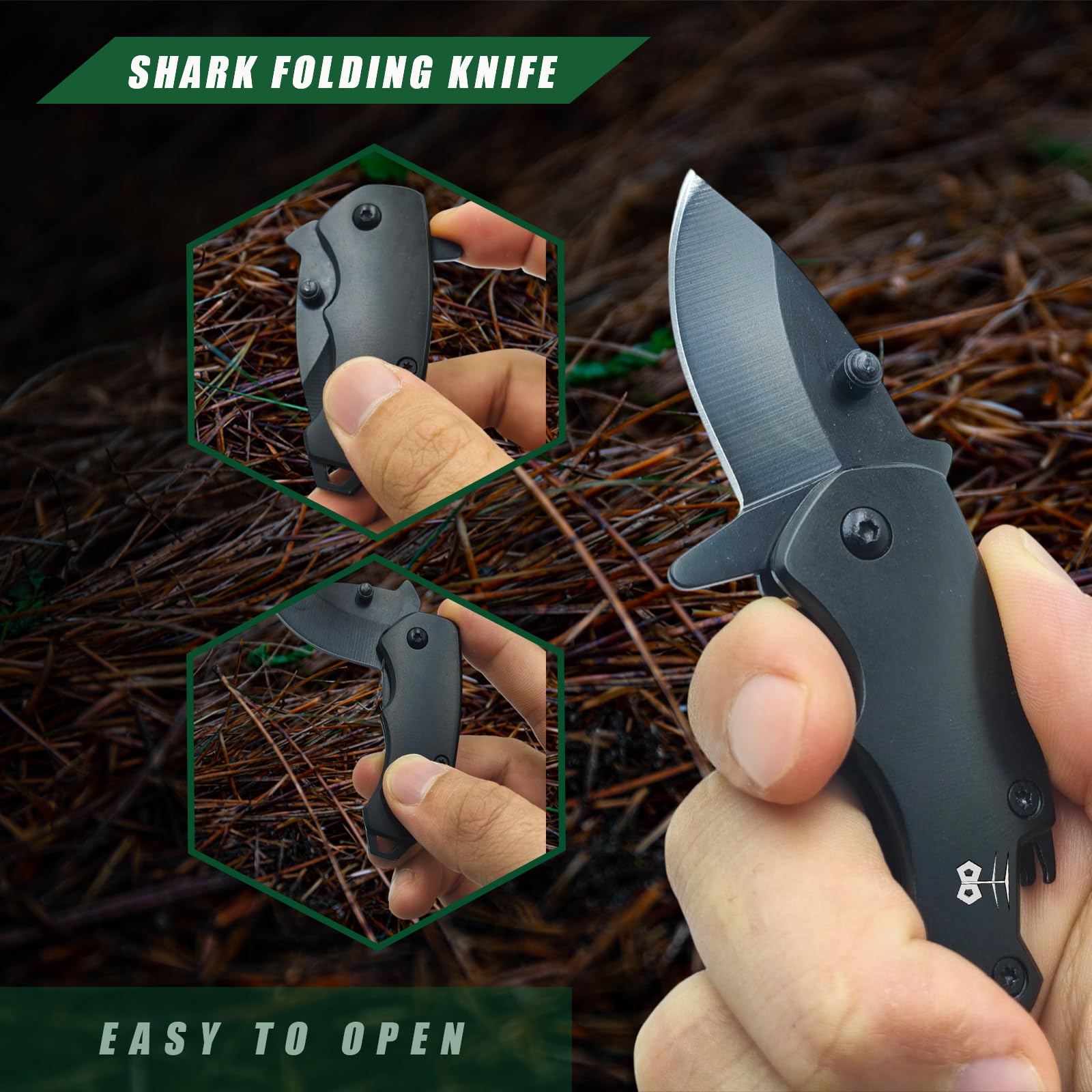 Coltello Piccolo, Mini Coltello da Esterno, Portachiavi Coltello Tascabile EDC, Coltelli Piegati e Apribottiglie, Multifunzione Regali Divertenti