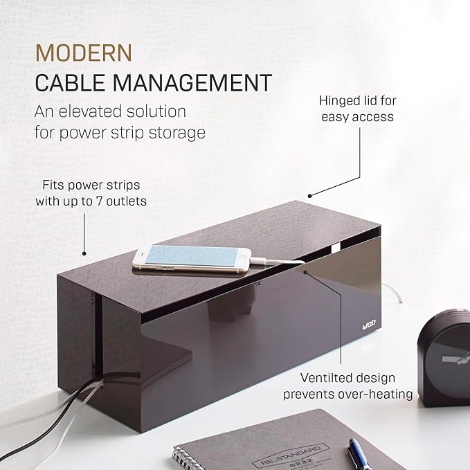 Caja organizadora para cables Yamazaki Home miniatura 4