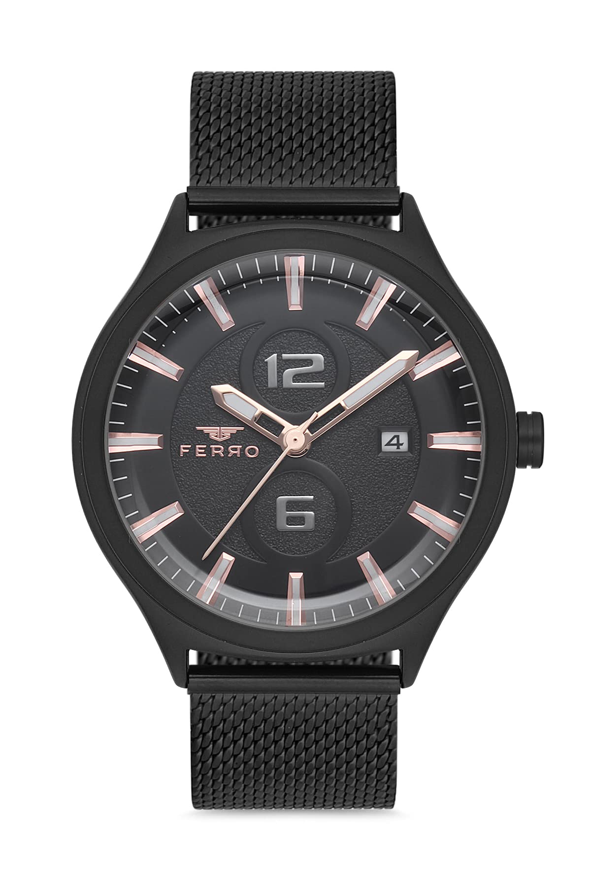 Ferro Analog Black Dial Mens Watch-F11090C-G (B09RWL1LT9) Amazon Price History, Amazon Price Tracker