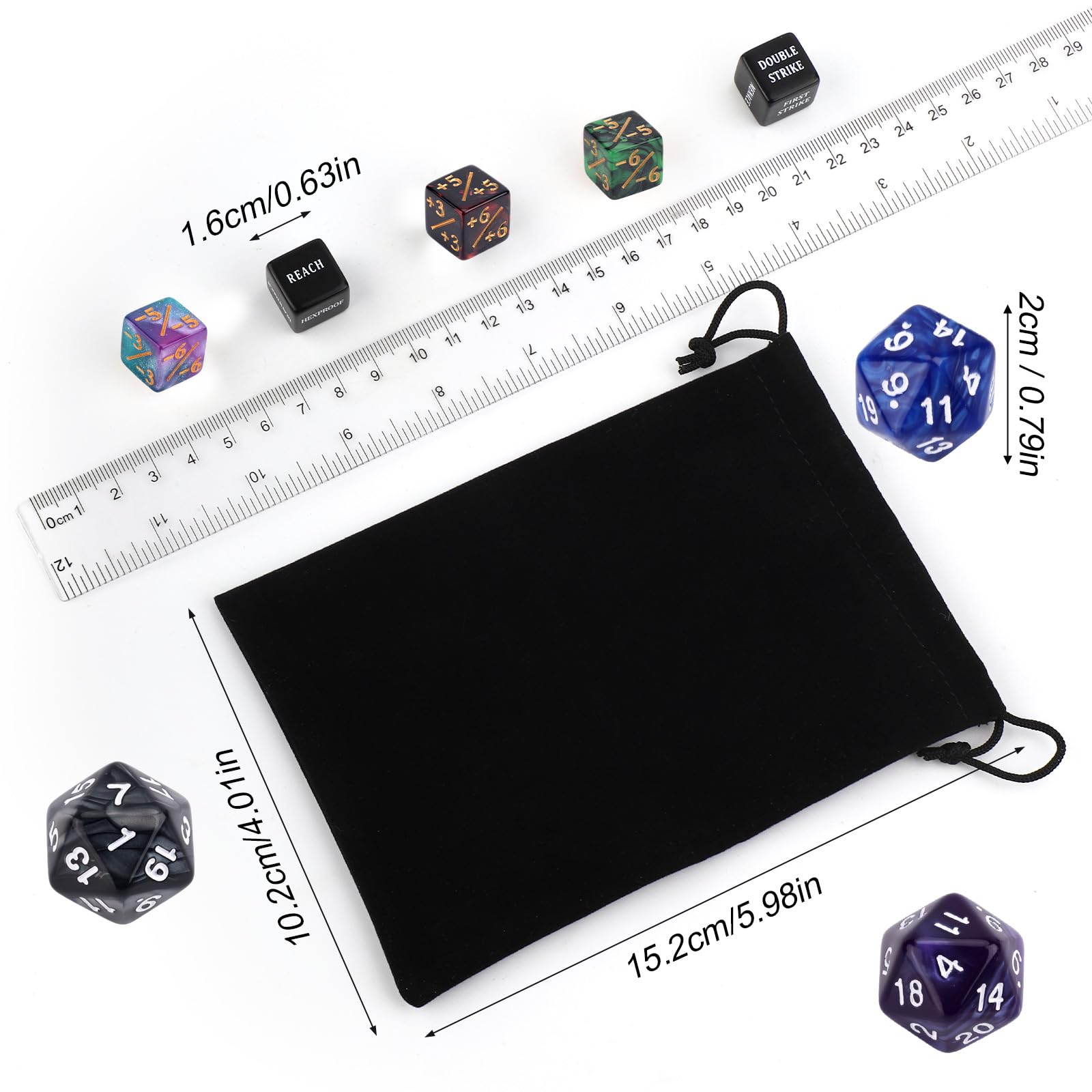 BOXOB 51pcs Abilities Keywords Counter Dice - Image 2