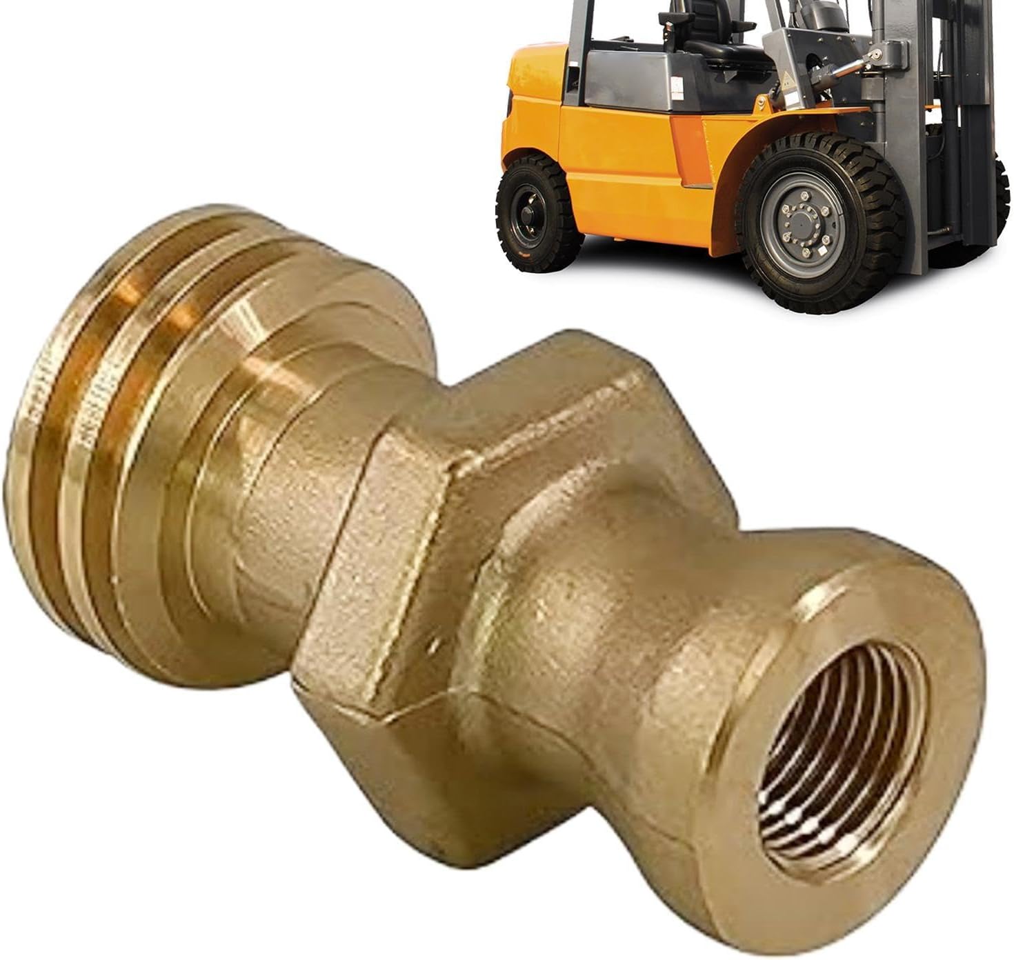 Propane Tank Adapter, Brass Valve Connector Fitting, Gas Line Coupler with Strong Seal Performance, Compact Outdoor Gas Accessory with Modern Design, Camping Equipment Connector Tool